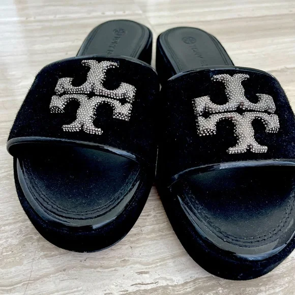 Tory Burch black slides